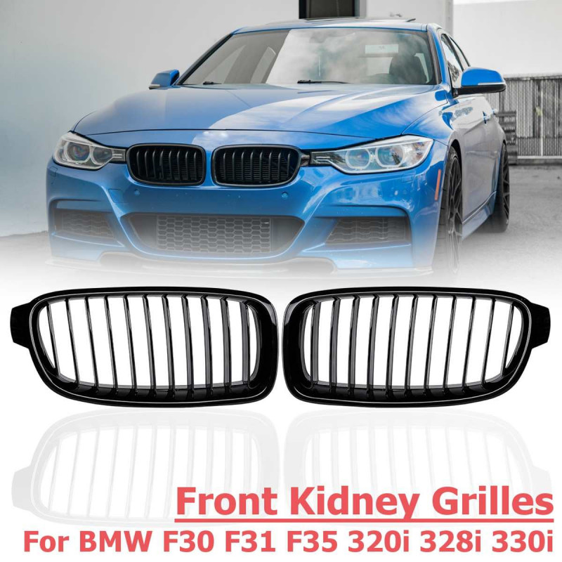 1 Par Serier Främre Njure Grill Bil Styling Tillbehör Ersättning Grill För Bmw 3series F30 F31 F35 320i 325i