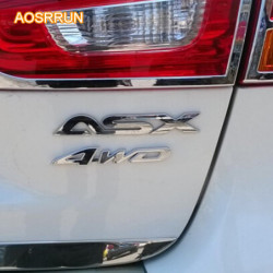 Aosrrun För Mitsubishi Asx Främling Bil 4wd Metall Bricka 3d Sticker Bil Tillbehör