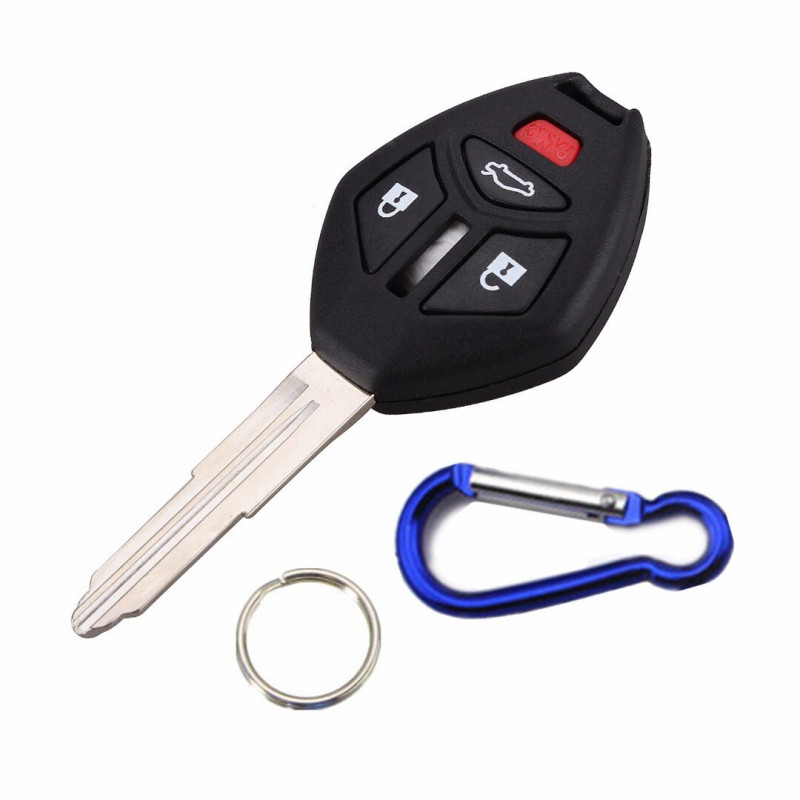 Mayitr 3 Knappar Hus W Blad Bil Keys Fob För Mitsubishi Förmörkelse Galant Lancer 2007 2010 Avlägsen Nyckel