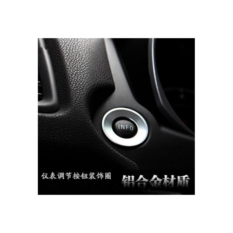 Bil Styling Aluminium Legering Meter Justering Knapp Dekoration Ringa Sticker Fall För Mitsubishi Asx 2011 Bil