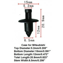 500pcs Pushtype Hållare Fall För Mitsubishi