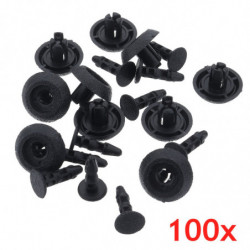 100pcs 7mm Nylon Bil Stötfångare Klämma Grill Pushtype Hållare Clips För Toyota För Lexus 9046707211