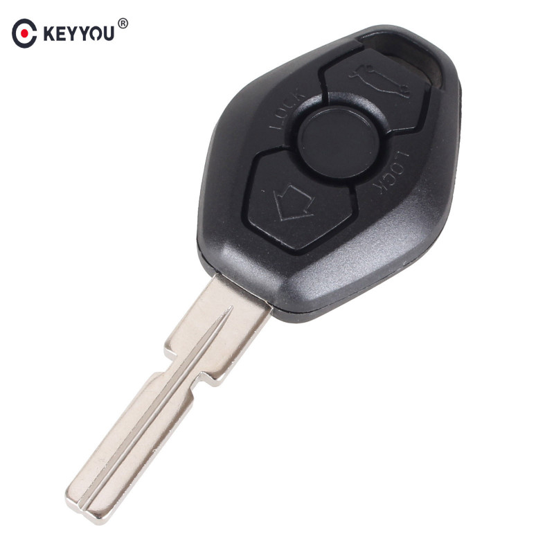 Keyyou 20st Massa Avlägsen Bil Nyckel Skal Fob Fall Omslag För Bmw 3 5 7 Serier Z3 Z4 X3 X5 M5 325i E38 E39 E46