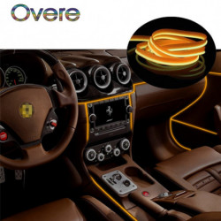 Overe 1set Bil Led Atmosfär Lights Dekoration Lampa Strips För Mercedes W205 W203 Volvo Xc90 S60 Xc60 V40 Alfa