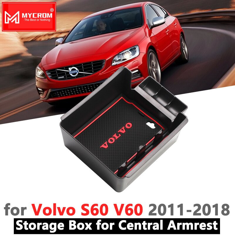 Armstöd Låda Lagring Stuvning Städa För Volvo S60 Volvo V60 Bil Arrangör Tillbehör 2011 2012 2013 2014 2015