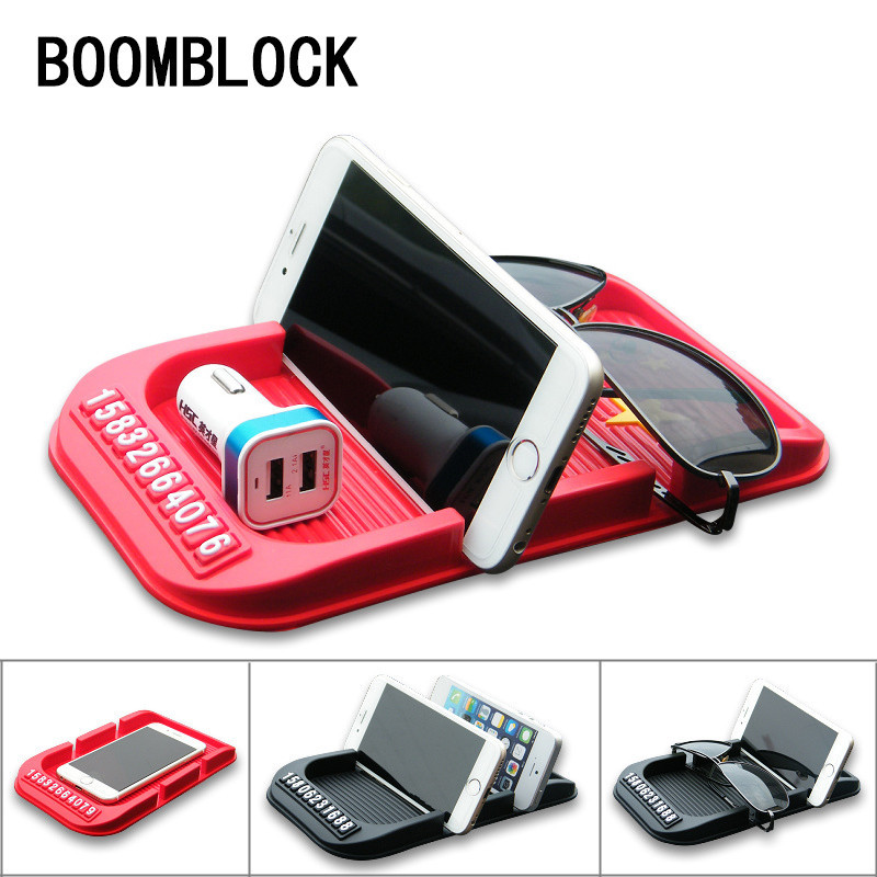 Boomblock Bilstyling Telefon Hållare Matta Parkering Kort För Opel Astra H G J Volvo S60 V70 Xc90 Citroen C5