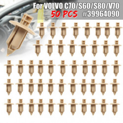 10pc 50st Plast Nit Trimma Panel Fästanordning Clips Dörr Beige För Volvo C70 S60 S80 V70 39964090 Bil Fästanordning