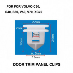 10 St För Volvo C30 S40 S80 V50 V70 Xc70 Oem 2008 Exteriorrocker Gjutning Klämma 8678010