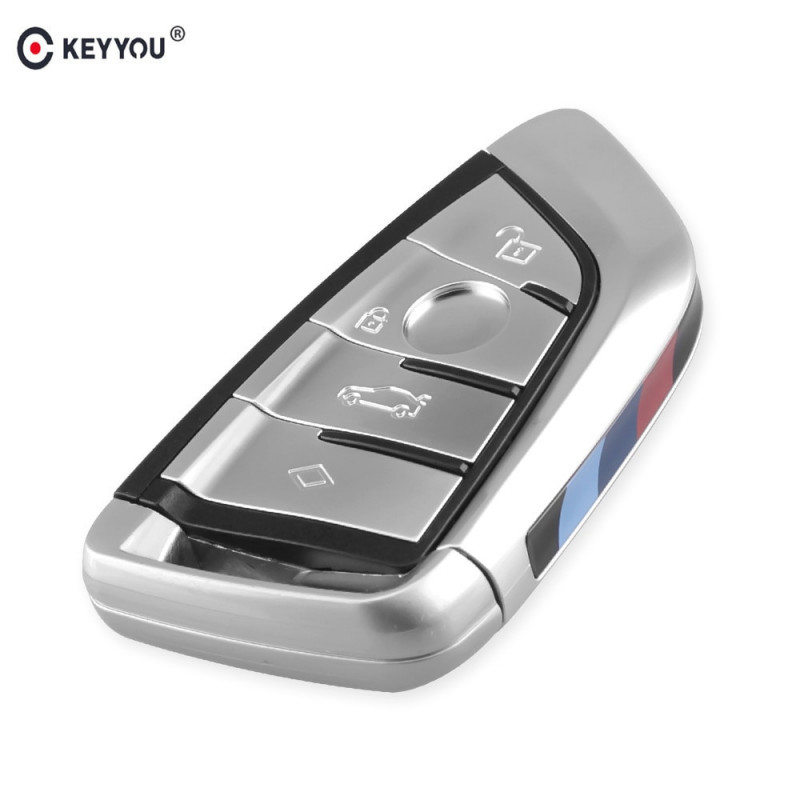 Keyyou Avlägsen Nyckel Skal Fall Fob För Bmw X5 F15 X6 F16 G30 7 Serier G11 X1 F48 F39 4 Knappar Tillbehör Bil