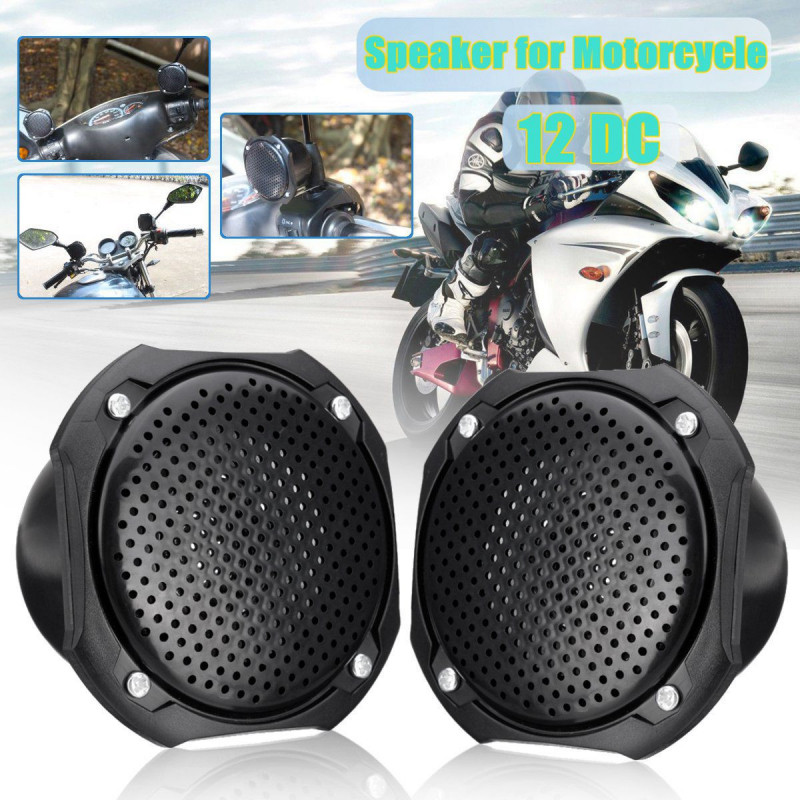 1 Par 12v Universell Motorcykel Högtalare Usb Vattentät Atv Mp3 Musik Spelare Blåtand Stereo Högtalare Fm Radio