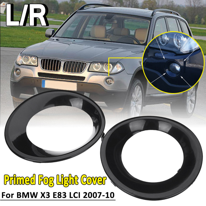 1 St Lampa Huva För Bmw X3 E83 Lci 2007 2008 2009 2010 Primas Svart Dimma Ljus Lampa Trimma Körning Ljus Omslag