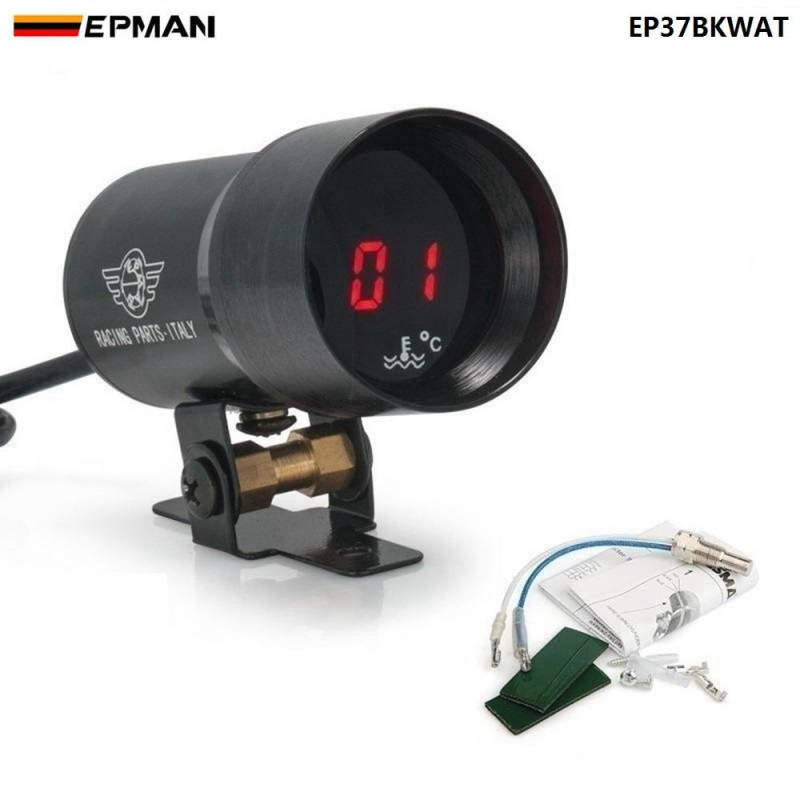 37mmcompact Micro Digital Rökt Lins Vatten Temperatur Mätare Svart För Bmw E39 5seriesoemepdgt8102 Ep37bkwat