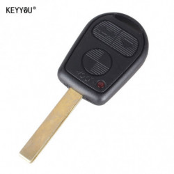 Keyyou 10x Avlägsen Fob Fall Ersättning Bil Nyckel Skal Omslag Keyless Fob För Bmw 3 Knappar