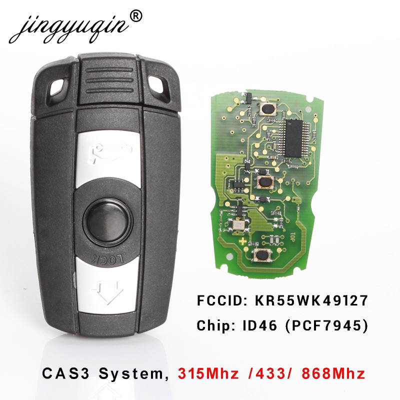 Jingyuqin 5pcs Massa Avlägsen Nyckel För Bmw Cas3 Systemet 315mhz 868mhz Fsk För X5 X6 Z4 1 3 5 7 Serier Fordon