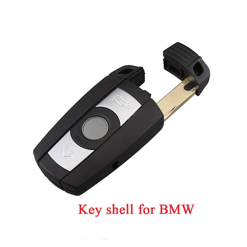 3buttons Byta Ut Bil Nyckel Skal För Bmw 1 3 5 6 Serier E60 E90 E91 E92 Avlägsen Smart Nyckel Fall Fob Oklippt