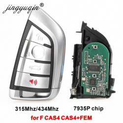 Jingyuqin Keyless Gå 4b Ändrad Smart Avlägsen Nyckel Fob För Bmw F Cas4 Cas1 2 3 4 5 6 7 Serier X5 X6 Cas4