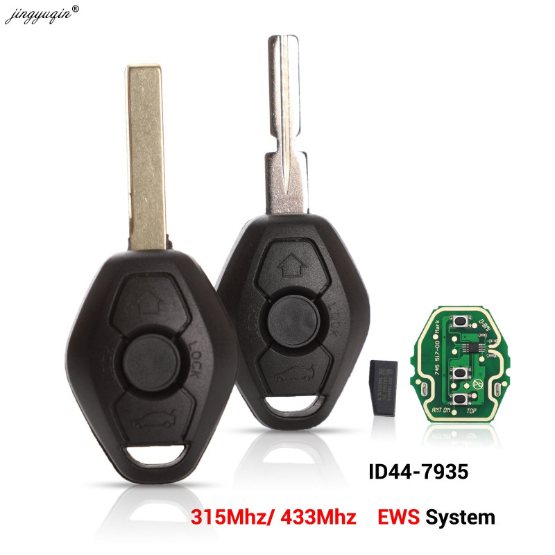 Jingyuqin Ews Sytem Bil Avlägsen Nyckel För Bmw E38 E39 E46 X3 X5 Z3 Z4 1 3 5 7 Serier 315 433mhz Id44 Chip Keyless