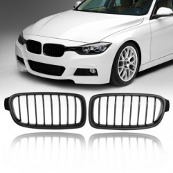 1 Par Matte Svart För Bmw F30 F31 F35 3 Serier Främre Njure Grill Galler 2012 2013 2014 2015