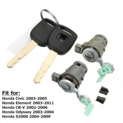 Vänster Rätt Dörr Tändning Cylinder Låsa W Keys För Honda Medborgerlig Element För Crv För Odyssey S2000
