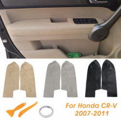 Par Bil Läder Främre Dörr Paneler Armstöd Omslag För Honda Crv 2007 2008 2009 2010 2011 2012 Svart Beige Grå