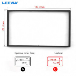 Leewa Bil 2din Radio Stereo Fascia Panel Ram För Honda Passa Chevrolet Epica Rusa Frmae Installation Passande