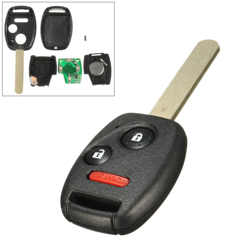 Ersättning Nyckel Oklippt Avlägsen Keyless Inträde Nyckel Fob Med Id46 Chip För Honda 20052008 Pilot Cwtwb1u545