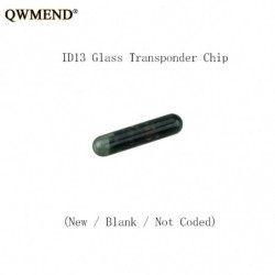 Qwmend 1 St Transponder Chip Id13 Glas Startspärr För Audi Fiat Honda Lancia Saab Vw Tom Inte Kodad