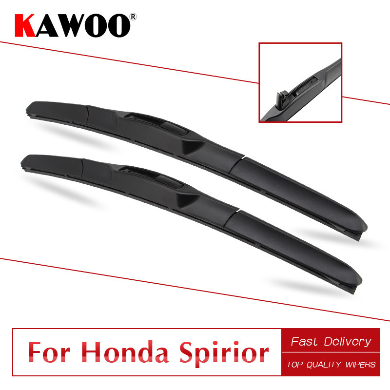 Kawoo För Honda Spirior 24 Tum 22 Tum 2009 2010 2011 2012 2013 2014 Bil Mjuk Sudd Windcreen Vindrutetorkare Blades