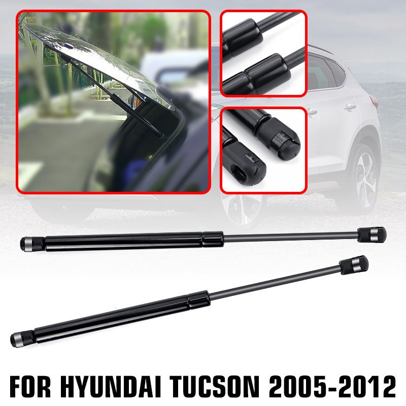 2pcs Bil Bak Fönster Glas Gas Vår Chock Hiss Stag Struts Stöd Bar Stång För Hyundai Tucson 2005 2006 2007