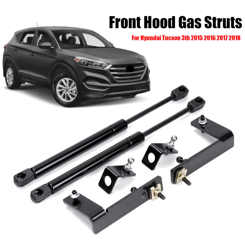 1set Bil Främre Motor Huva Hiss Stöder Rekvisita Stång Ärm Gas Springs Shocks Stag Barer För Hyundai Tucson