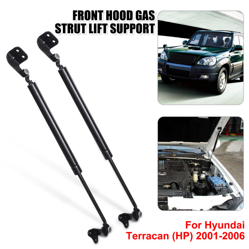 2x Främre Motor Omslag Hätta Huva Chock Hiss Struts Bar Stöd Ärm Gas Hydraulisk Vår För Hyundai Terracan