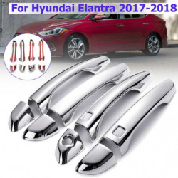 För Hyundai Elantra 8pcs Uppsättning Magmuskler Bil Stylings Krom 4 Dörr Hantera Covers Trimma Lister