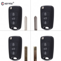 Keyyou 10x För Hyundai I30 Ix35 Avante För Kia K2 K5 Sportage Picanto Rio Cerato Ceed Själ Flip Avlägsen Nyckel