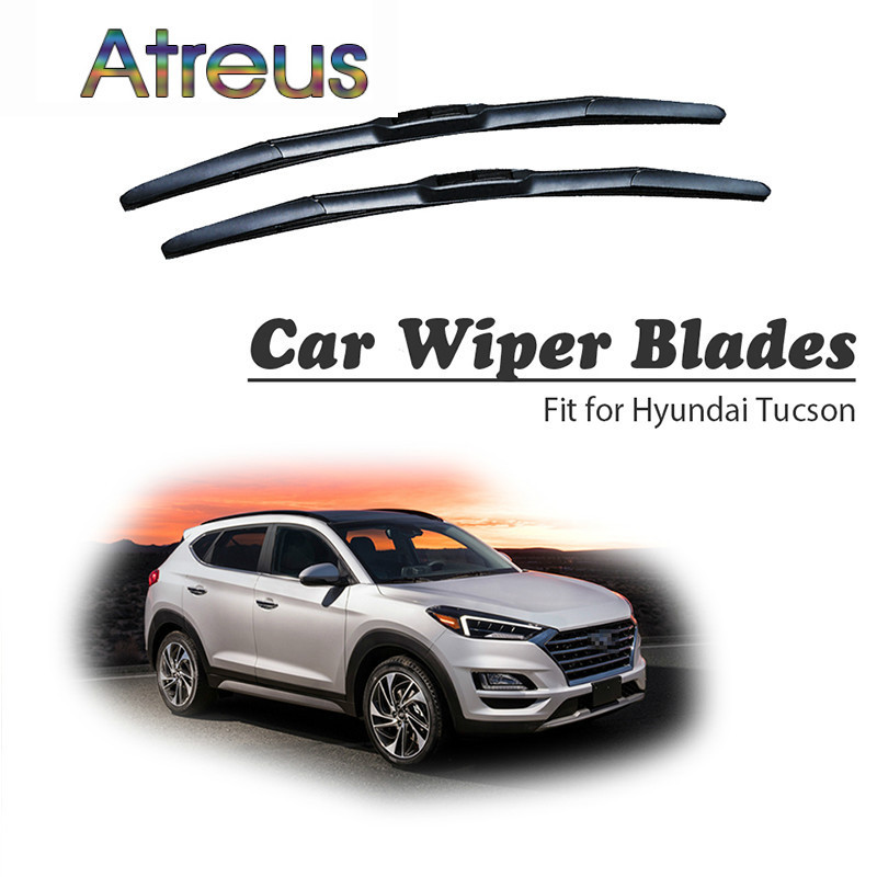 Atreus 2pcs Lång Liv Sudd Främre Torkare Blades För Hyundai Tucson 2004 Vindruta Tillbehör