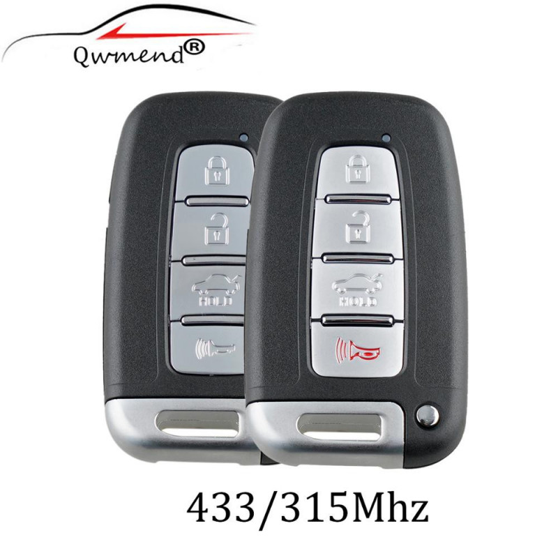 4tangenter Avlägsen Smart Nyckel 315 433mhz För Hyundai Sonat Genesis Equus Veloster 2009 2010 2011 2012 2013