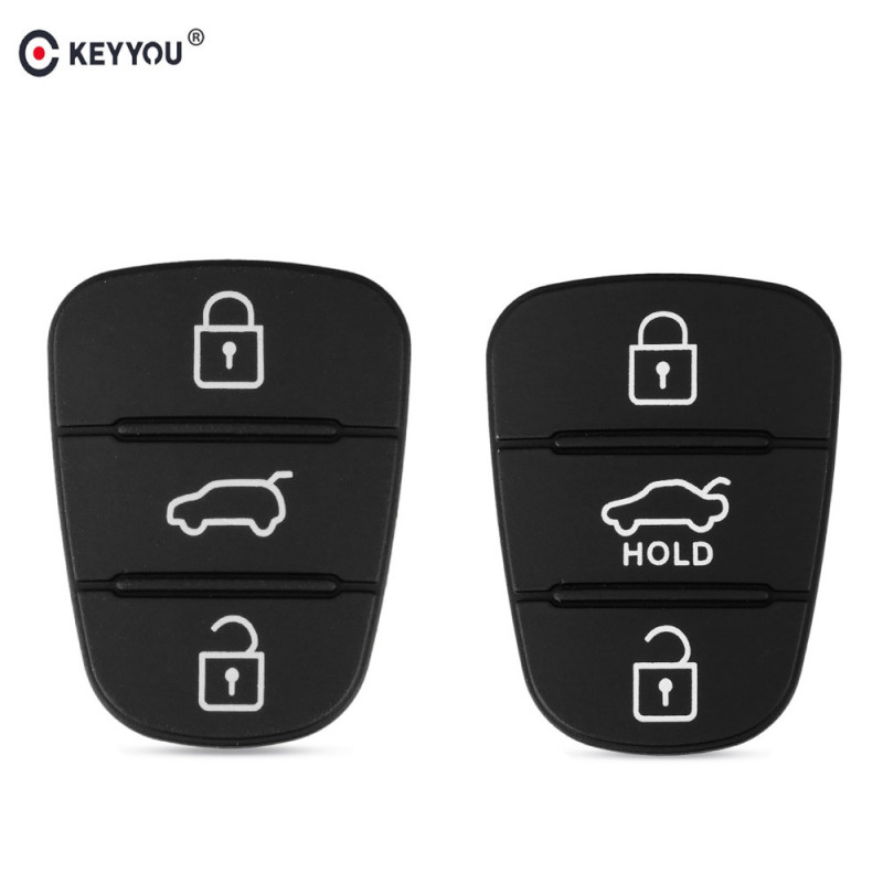 Keyyou 10x Ersättning Sudd Knapp Vaddera För Hyundai Solaris Accent Tucson L10 L20 L30 Kia Rio Ceed Flip Avlägsen