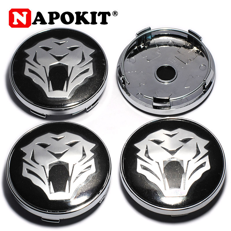 4pack Massa 60mm Tiger Huvud Bil Hjul Centrum Nav Keps Hubcap Emblem Bricka Dekal För Jaguar Audi Bmw Nissan Toyota