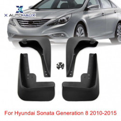 X Autohaux 4pack Plast Bil Främre Bak Fender Lera Klaffar Stänkskydd Stänk Vakter För Hyundai Sonat Generation