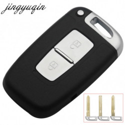 Jinyuqin Keyless Inträde Fob Fall Passa För Hyundai Genesis Kupé Sonat Equus Veloster 2 Knappar Avlägsen Smart