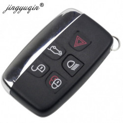 Jinyuqin Smart Avlägsen Nyckel Keyless Skal Fob För Jaguar Xe Xfl Xj Xjl Xf Cx16 V12 Gitarr F X Typ 5 Knappar