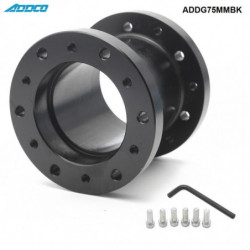 Addco Bil 75mm Höjd Aluminium Legering Styrning Hjul Nav Adapter Spacer Chef Utrustning Addg75mmbk