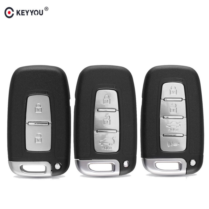 Keyyou 2 3 4 Knappar Keyless Inträde Fob Fall Passa För Hyundai I30 Ix35 Sonat Elantra Avlägsen Nyckel Smart