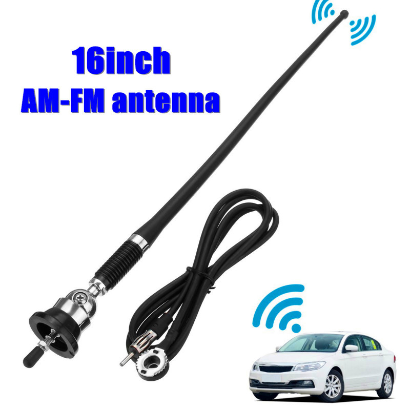 16 Universell Bil Bil Tak Antenn För Fender Radio Am Fm Signal Booster Förstärkare Antenner Piska Mast För