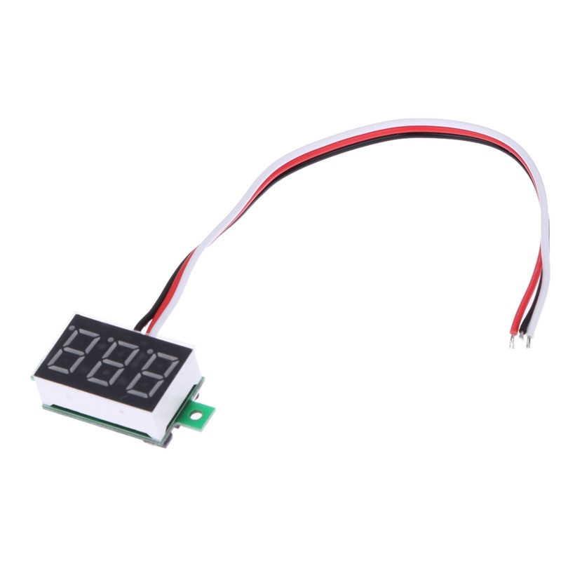 Dc 0100v Bil Volt Bärbar Digital Volt Ljus Röd Led Panel Bil Spänning Meter Bil Tillbehör Digital