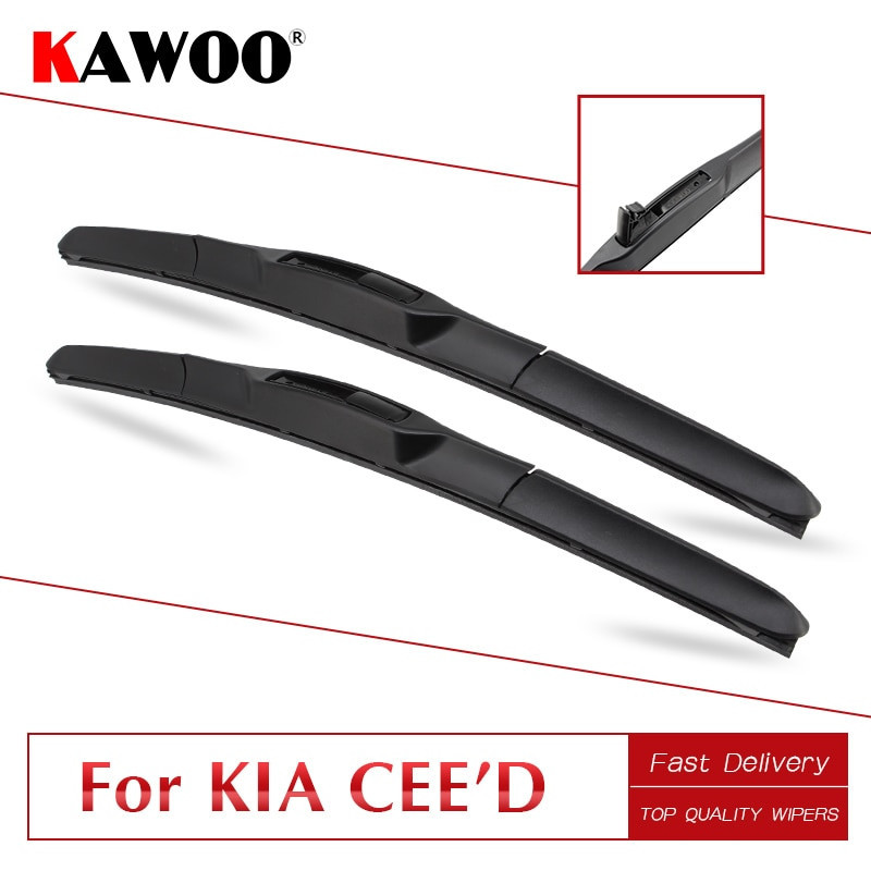 Kawoo För Kia Ceed Ceed Ed Jd Bil Mjuk Sudd Vindrutetorkare Blades 2006 2007 2008 2009 2010 2011 2012 2013 2014