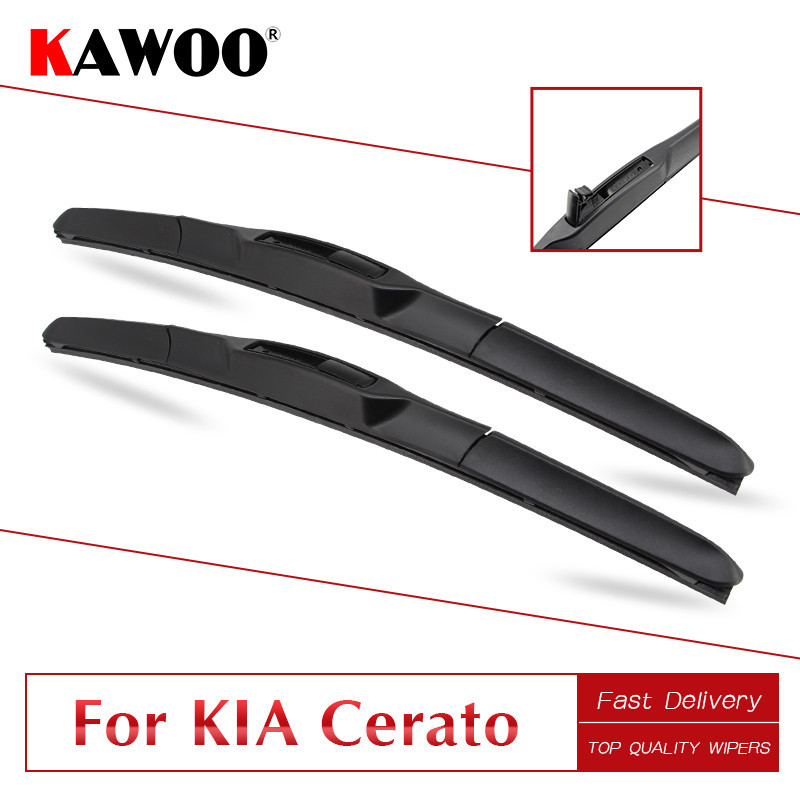 Kawoo För Kia Cerato Bil Sudd Vindrutetorkare Blades 2003 2004 2005 2006 2007 2008 2009 2010 2011 2012 2013 2014