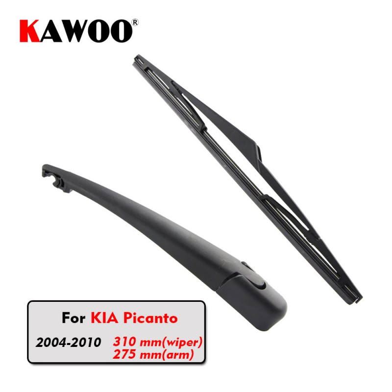 Kawoo Bil Bak Torkare Blad Blades Tillbaka Fönster Vindrutetorkare Ärm För Kia Picanto Halvkombi 20042010 310mm