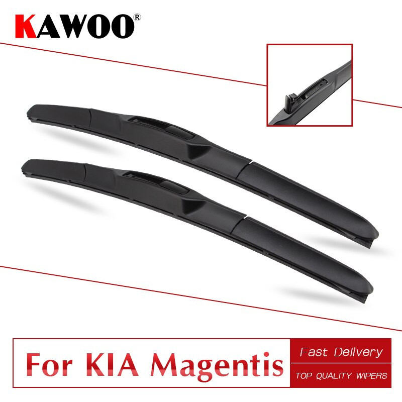 Kawoo För Kia Magentis Bil Windcreen Vindrutetorkare Blades Passa U Krok Ärm 2005 2006 2007 2008 2009 2010 2011