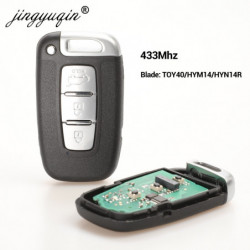 Jingyuqin 433mhz Bil Avlägsen Smart Nyckel För Hyundai I30 I45 Ix35 Genesis Equus Veloster Tucson Sonat Elantra