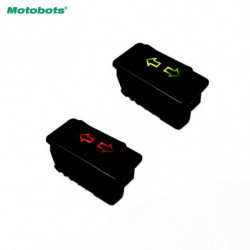 Motobots 10 St Universell Dubbel Pil 5pins Bil Kraft Fönster Växla 12v 24v 20a Med Belysning Indikator Fd4494